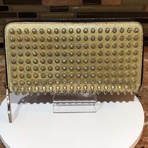 Christian Louboutin Gold Studded Wallet